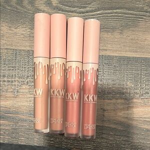 KKW Beauty Crème Liquid Lipstick Collection - Nude and Rose Hues